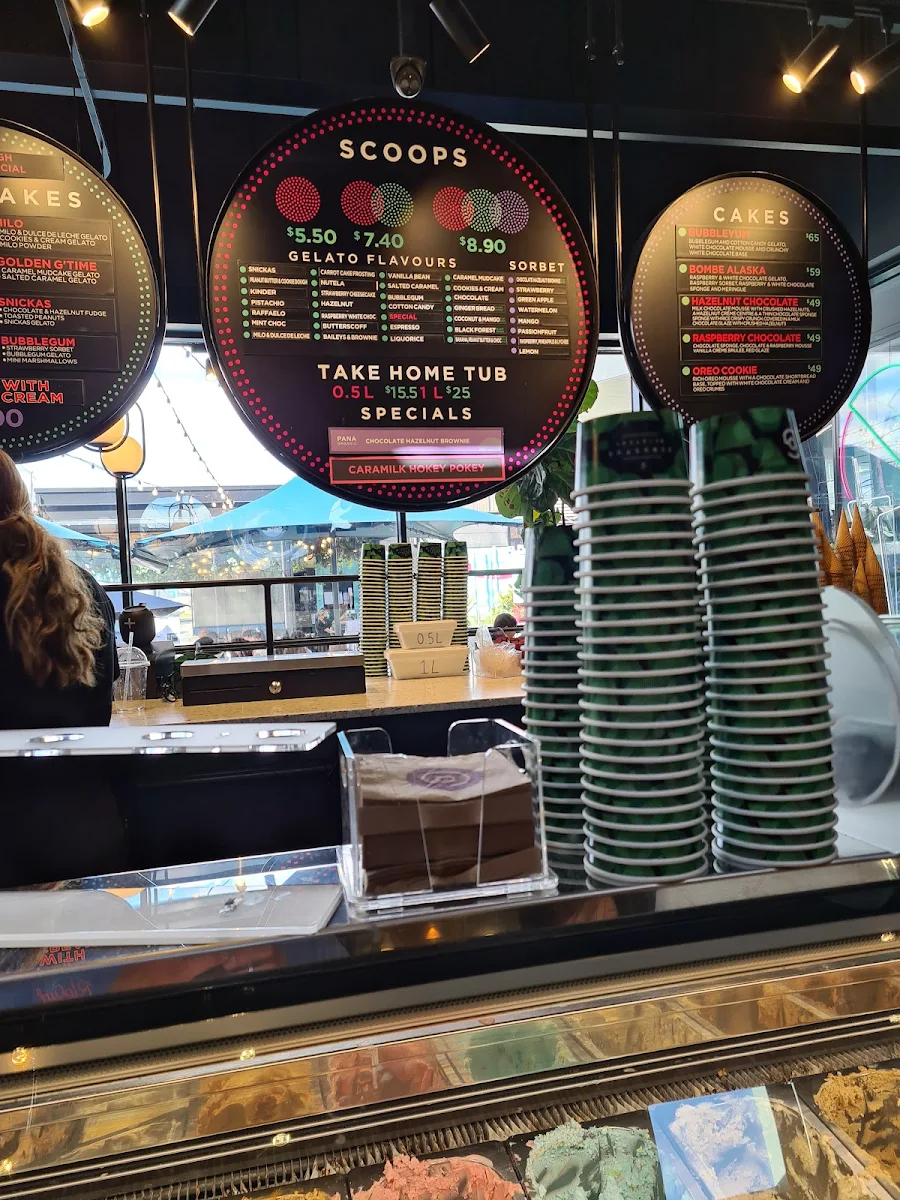 Menu, Augustus Gelatery - Doncaster