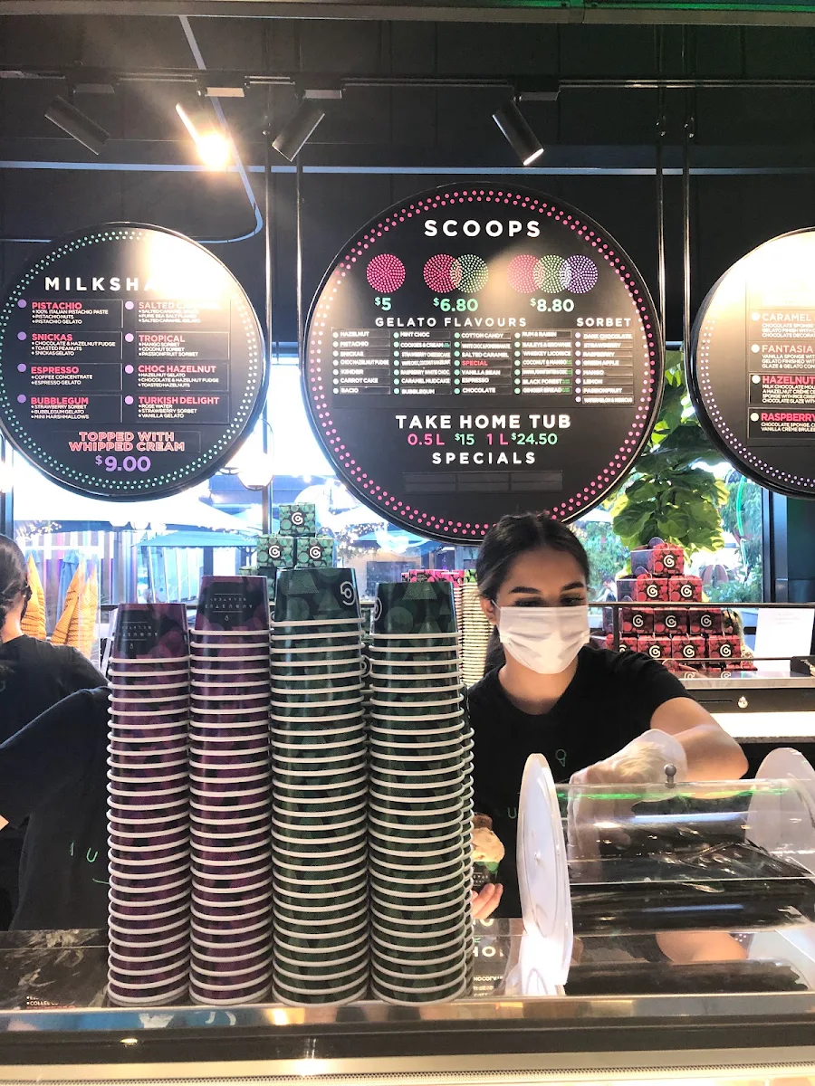 Menu, Augustus Gelatery - Doncaster