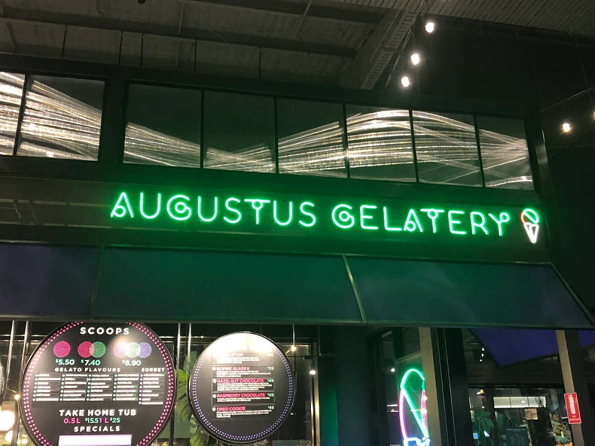 Menu, Augustus Gelatery - Doncaster