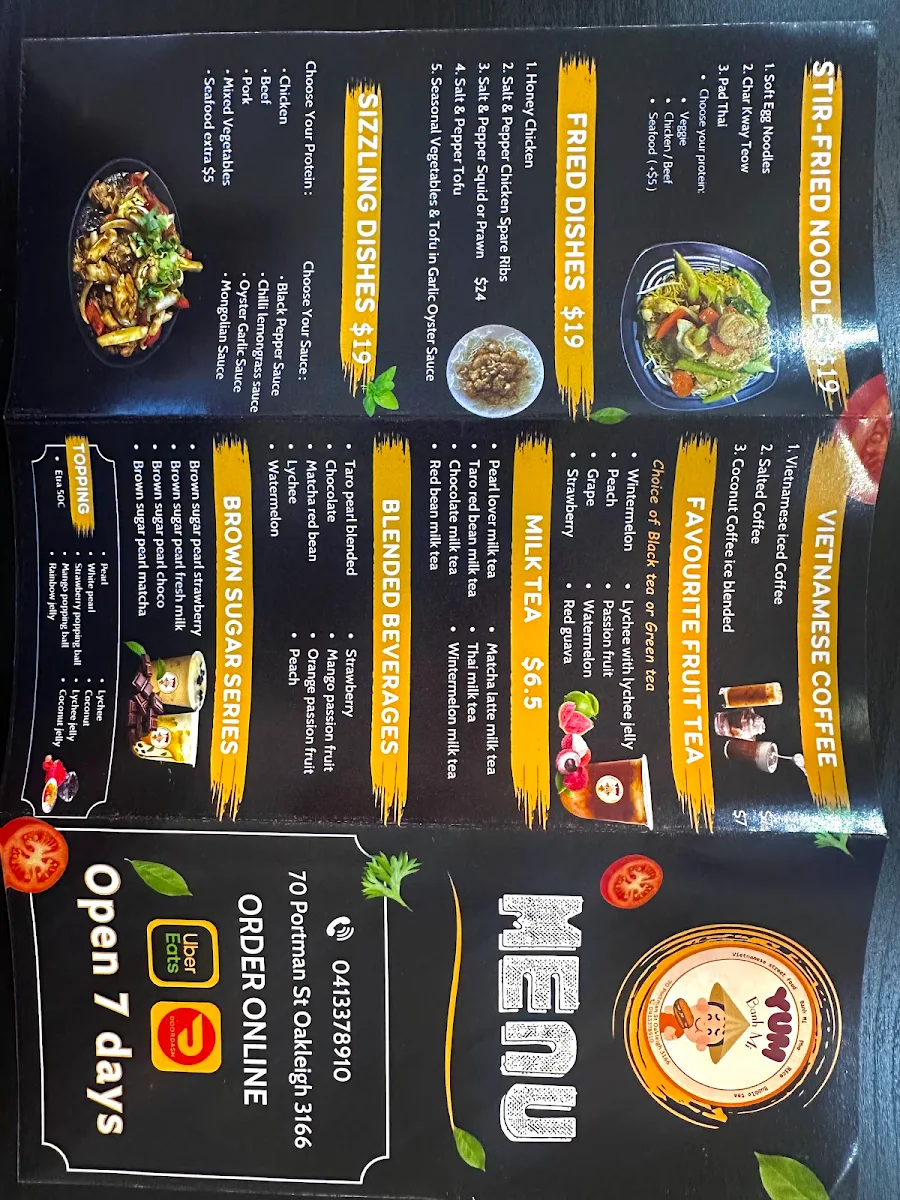 Menu, Yum Banh Mi