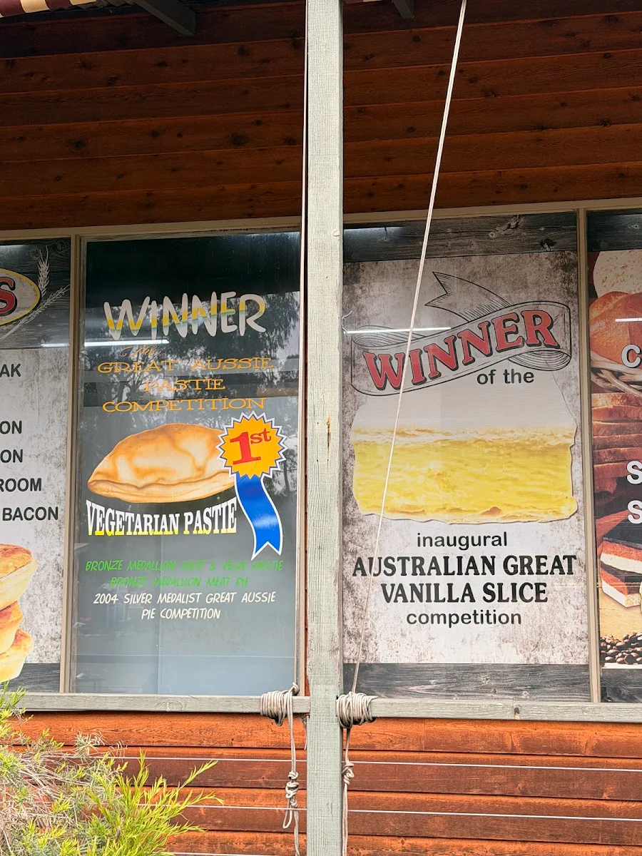 Menu, Halls Gap Bakery