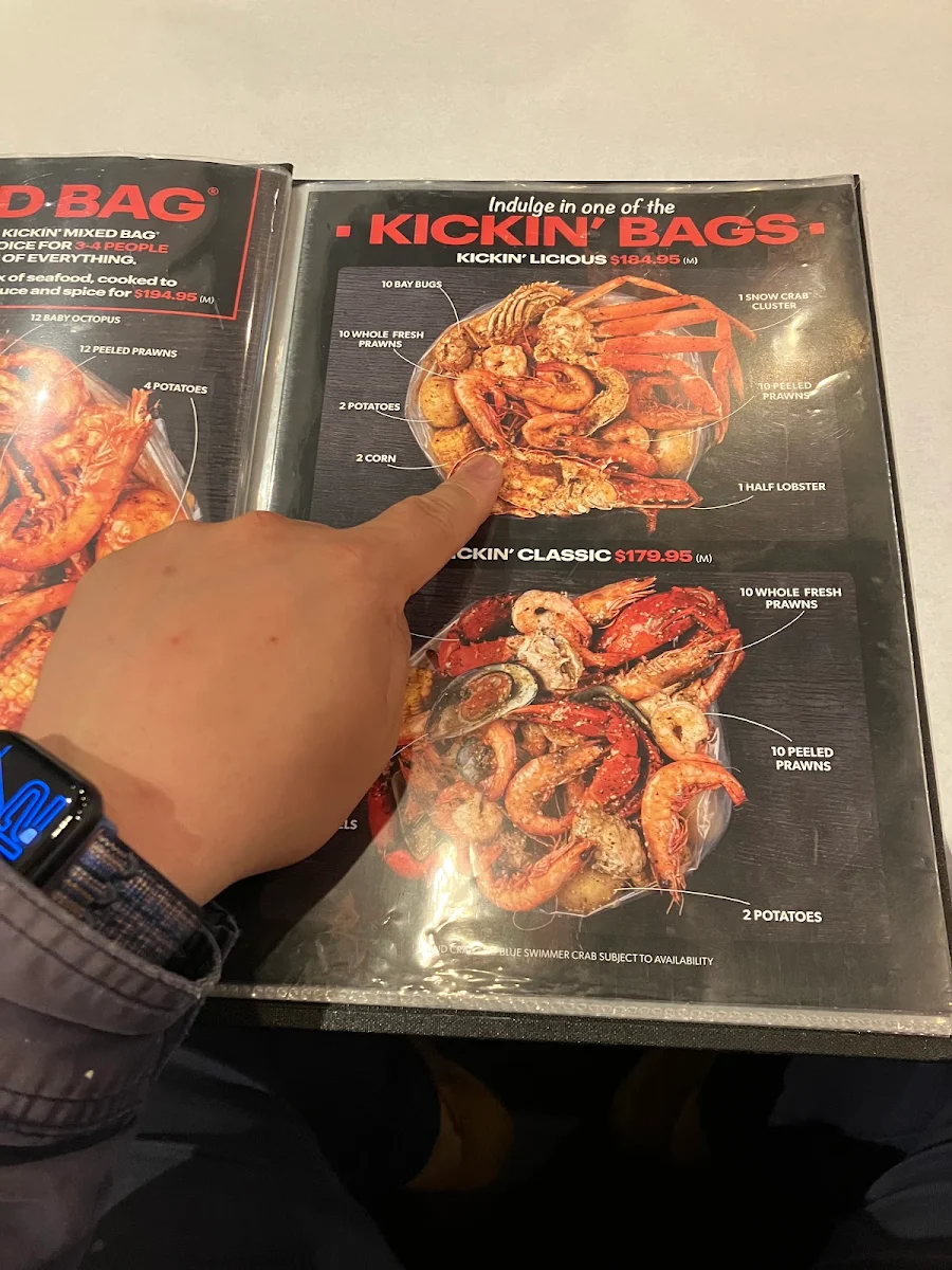 Menu, Kickin'Inn Ipswich