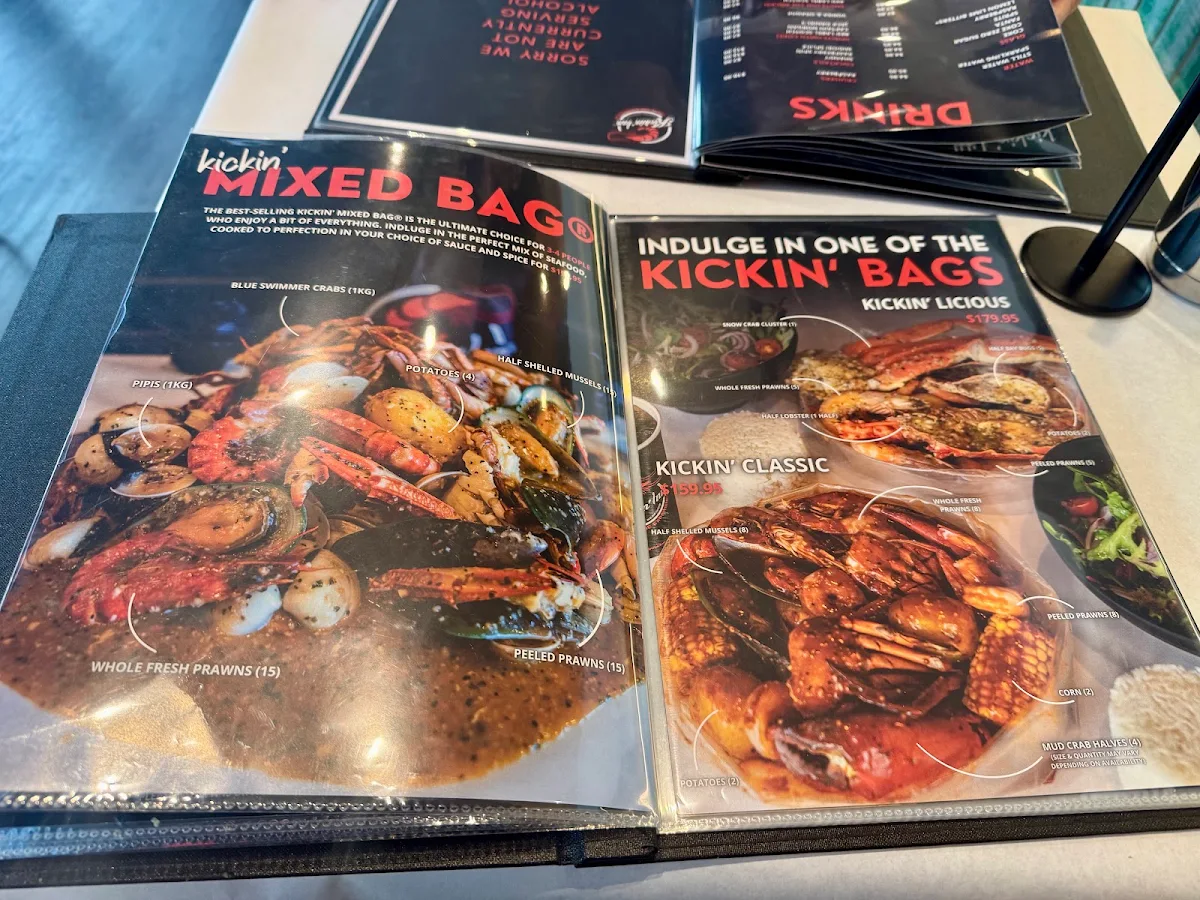 Menu, Kickin'Inn Ipswich