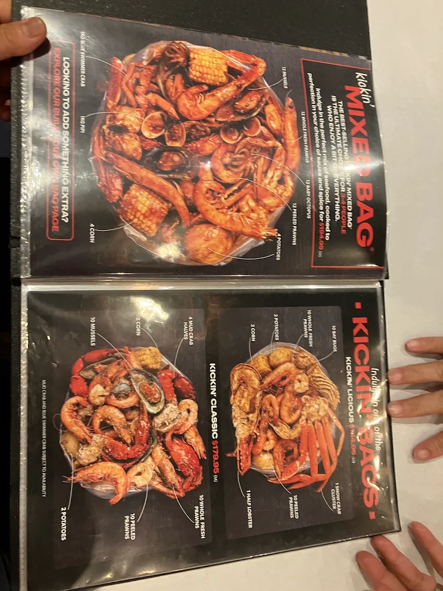 Menu, Kickin'Inn Ipswich