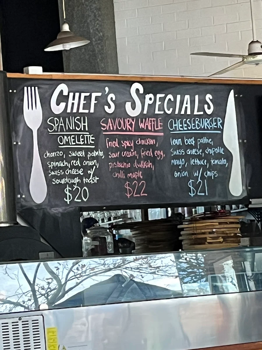 Menu, D'Angelo Cafè
