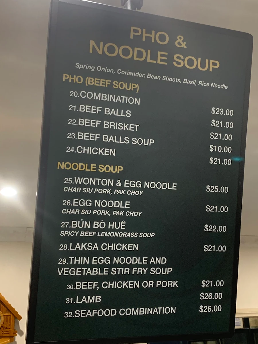 Menu, VIETNAMESE KITCHEN