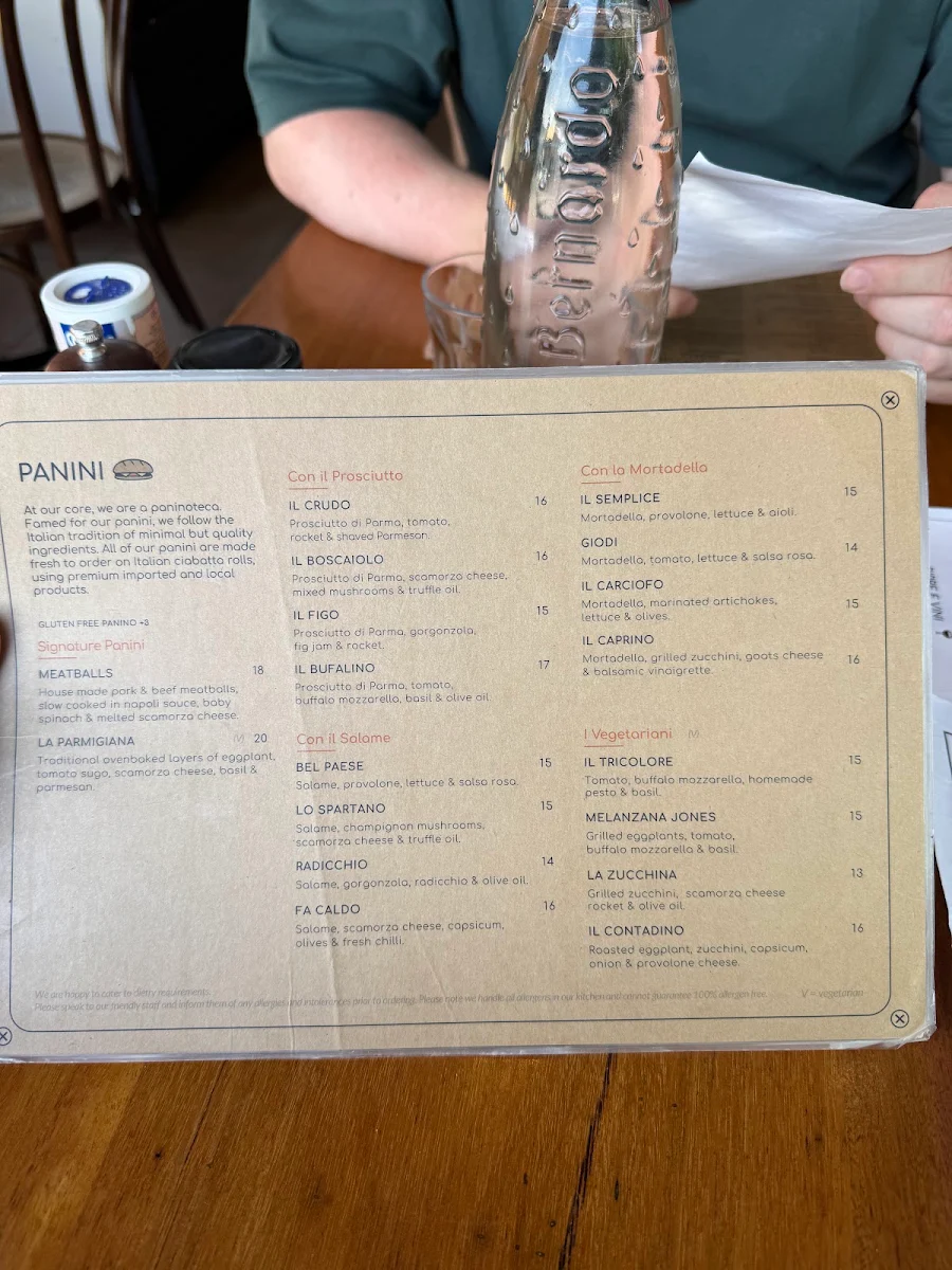 Menu, Pausa Pranzo