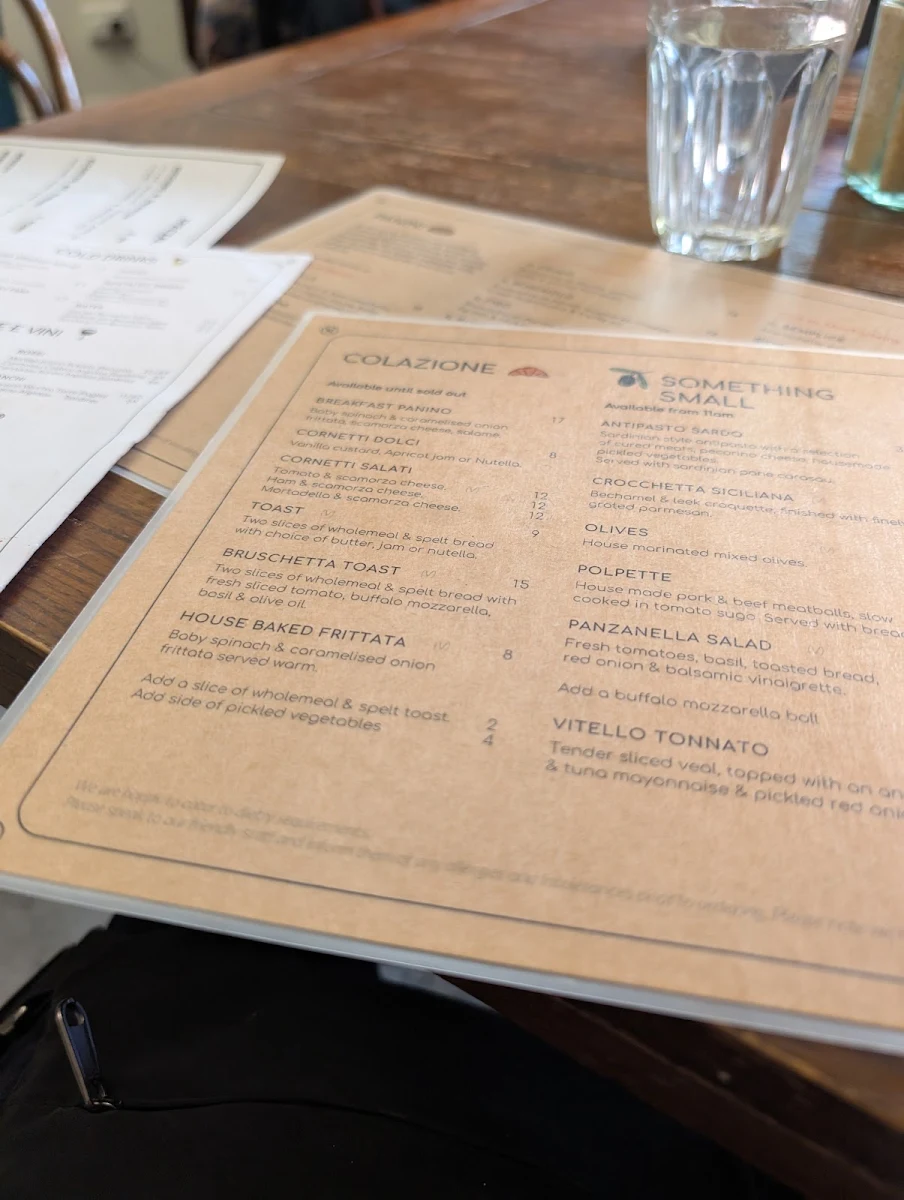 Menu, Pausa Pranzo