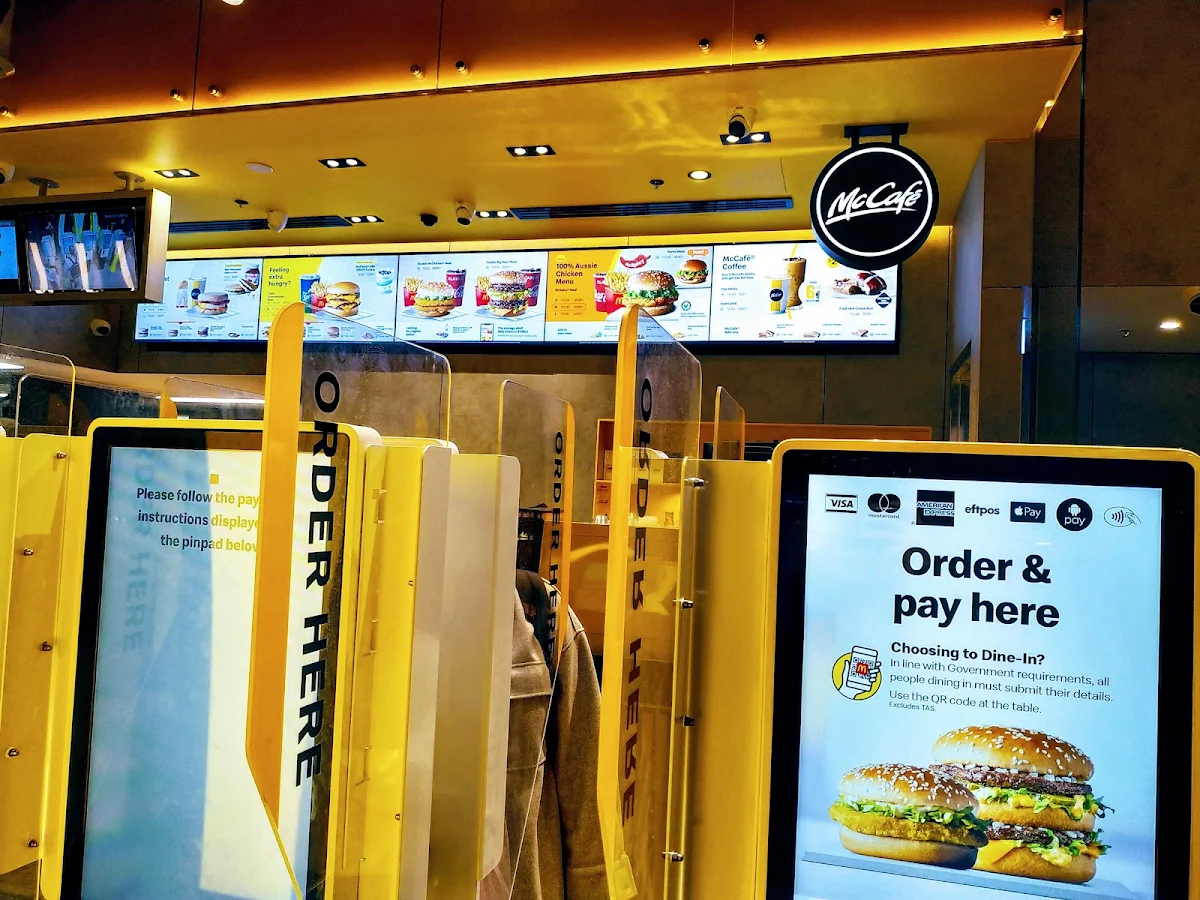 Menu, McDonald's Collins Street