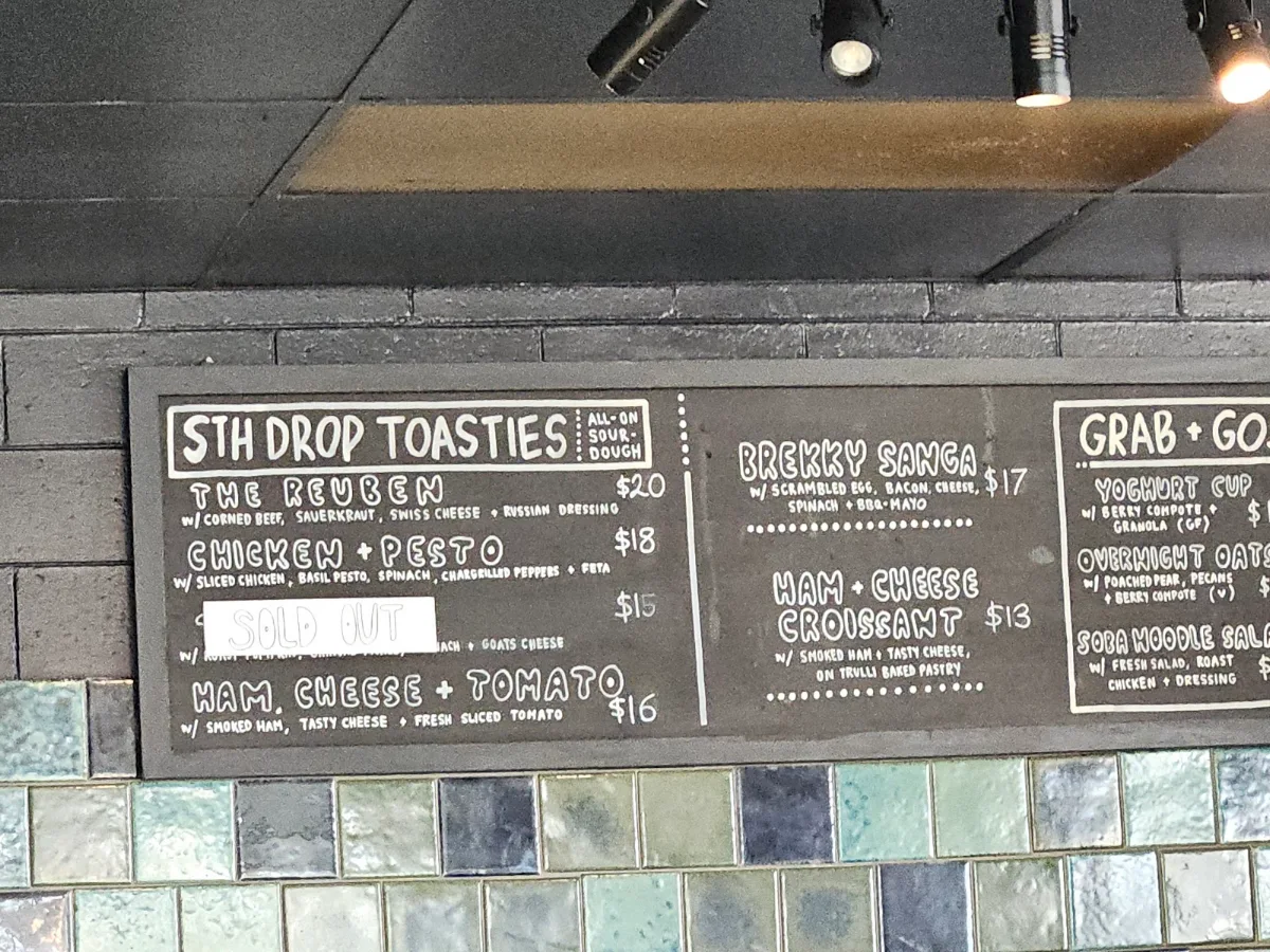 Menu, Sth Drop