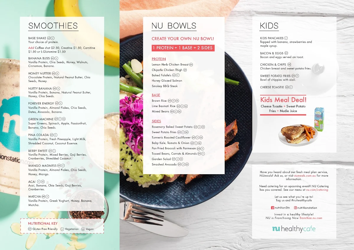 Menu, Nutrition Station - Liverpool
