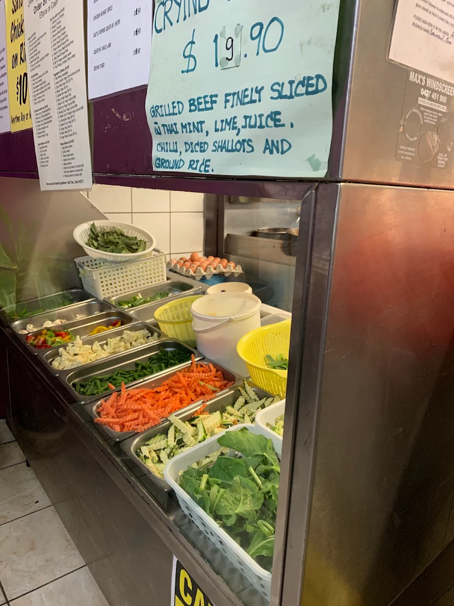 Menu, Belmont Gourmet Thai Take Away