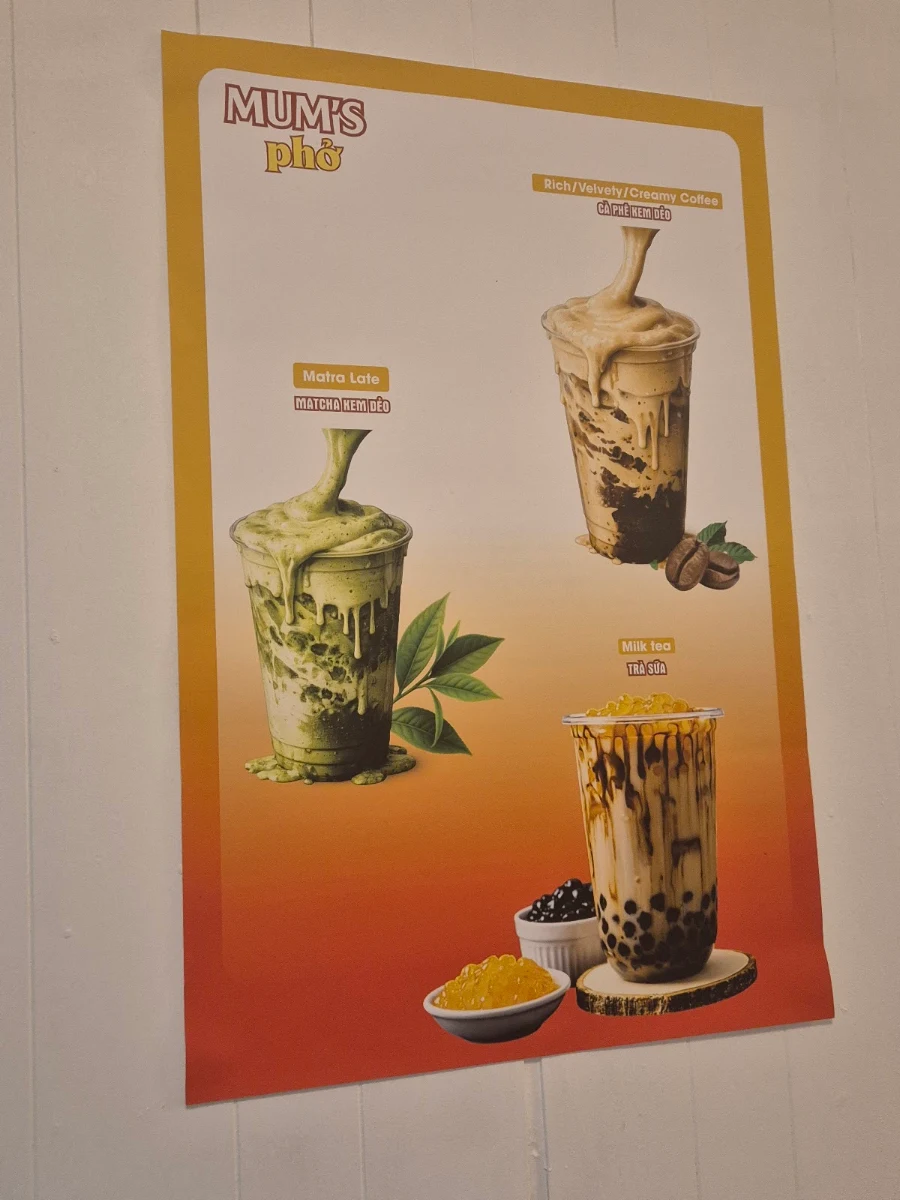 Menu, Mum's Pho Nundah