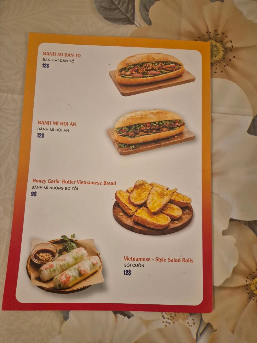 Menu, Mum's Pho Nundah