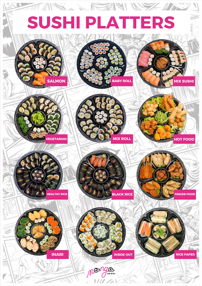 Menu, Manga Sushi Bondi Beach