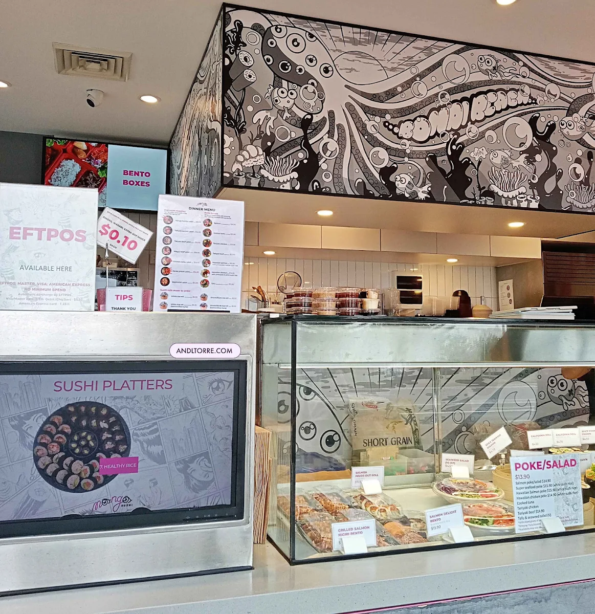 Menu, Manga Sushi Bondi Beach