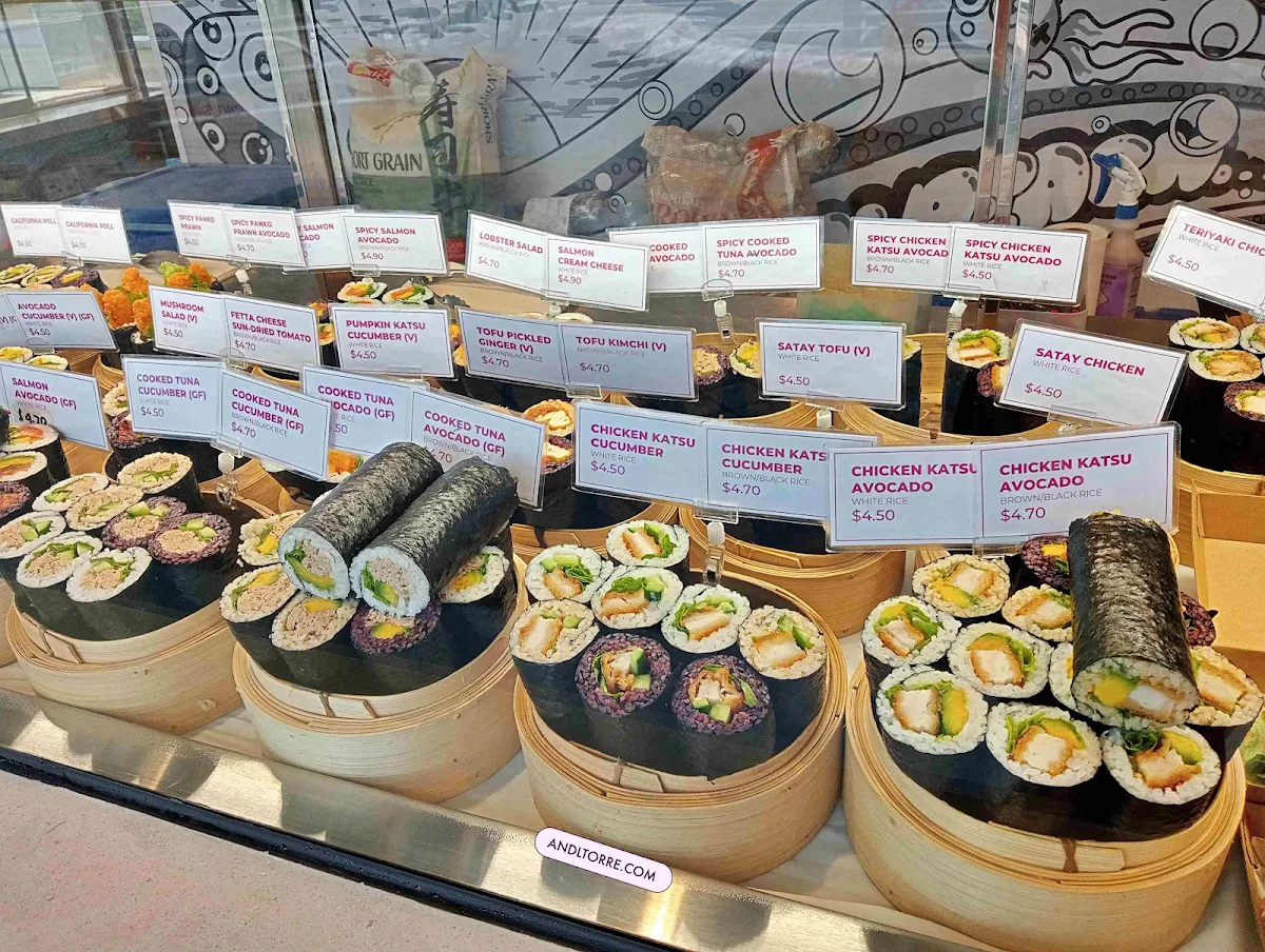Menu, Manga Sushi Bondi Beach