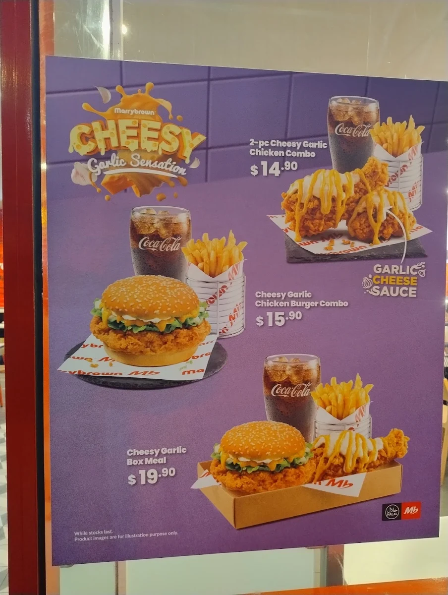 Menu, Marrybrown Dandenong Square