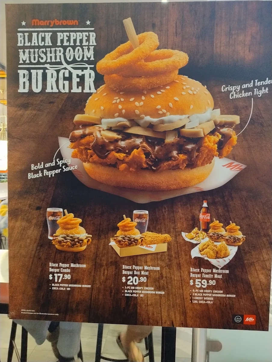 Menu, Marrybrown Dandenong Square