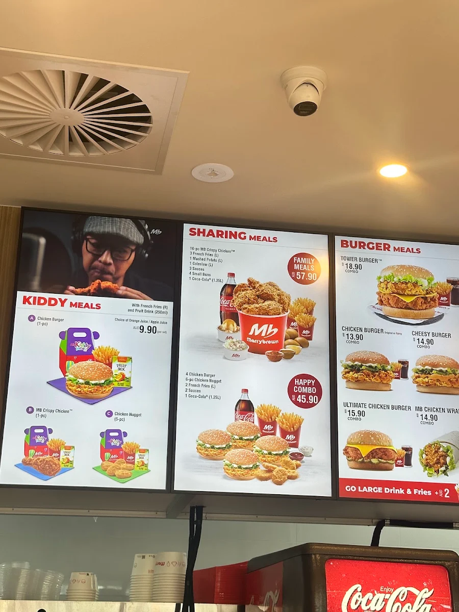 Menu, Marrybrown Dandenong Square