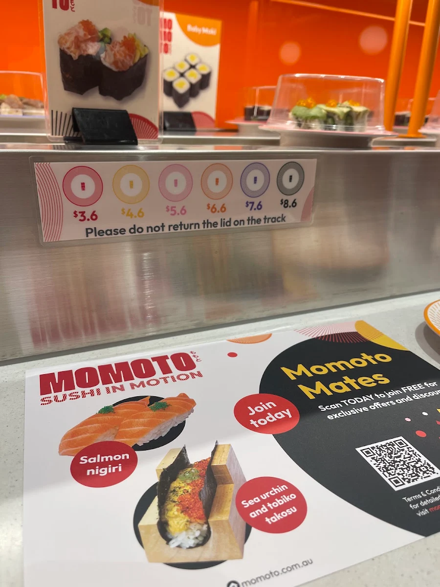 Menu, Momoto Adelaide