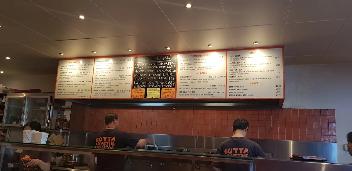 Menu, Noodle Hut