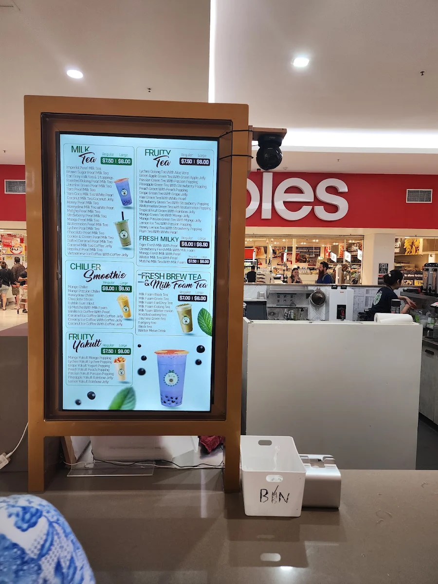 Menu, Hi Cup Bubble Tea