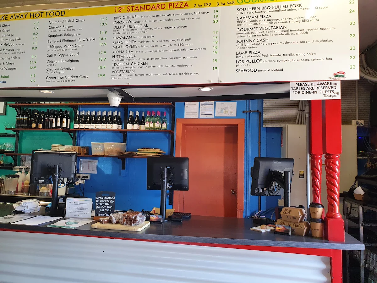 Menu, Deep Blue Cafe