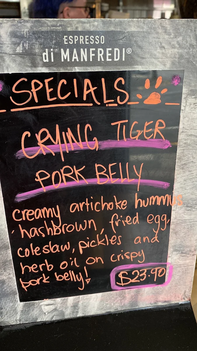 Menu, Brown Dog Cafe