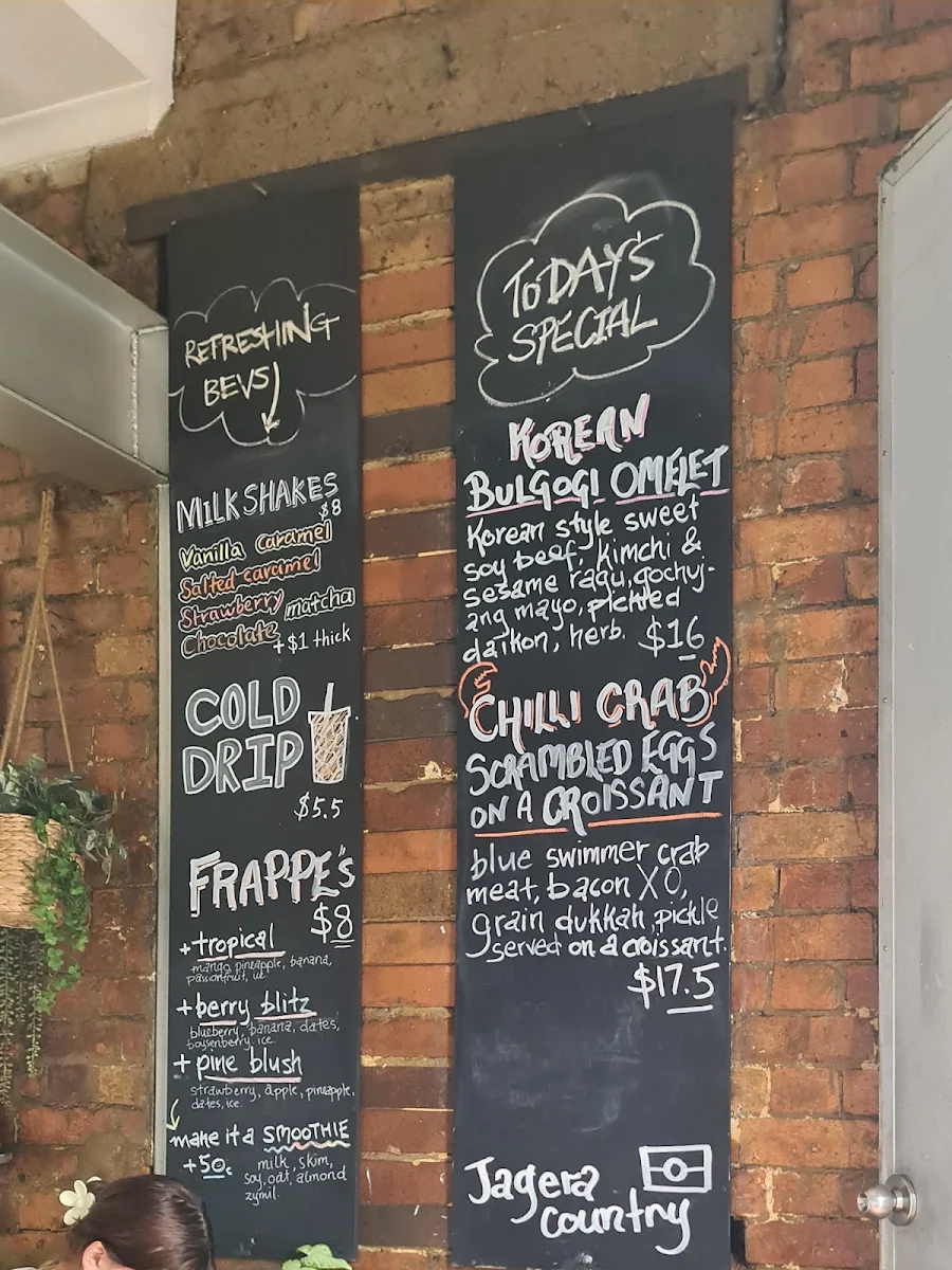 Menu, Brown Dog Cafe