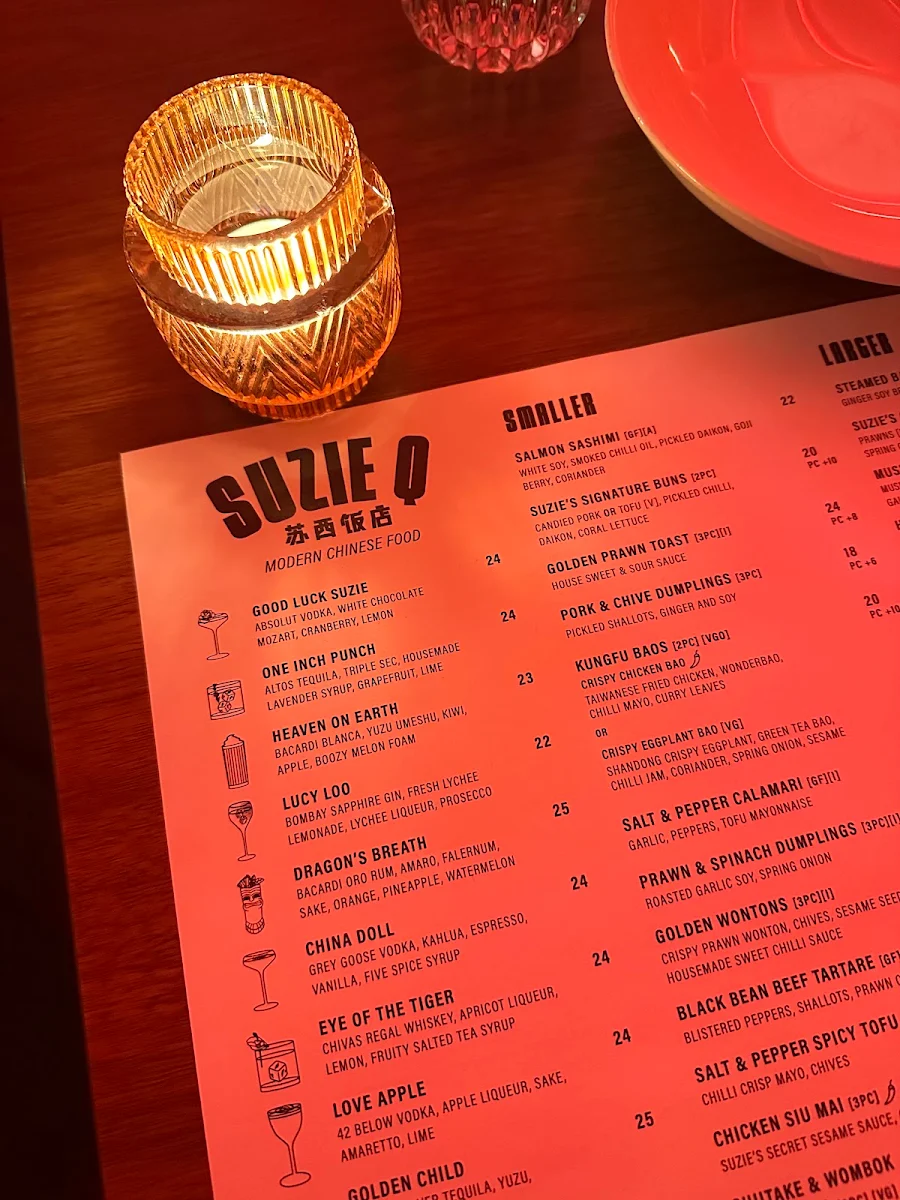 Menu, Suzie Q