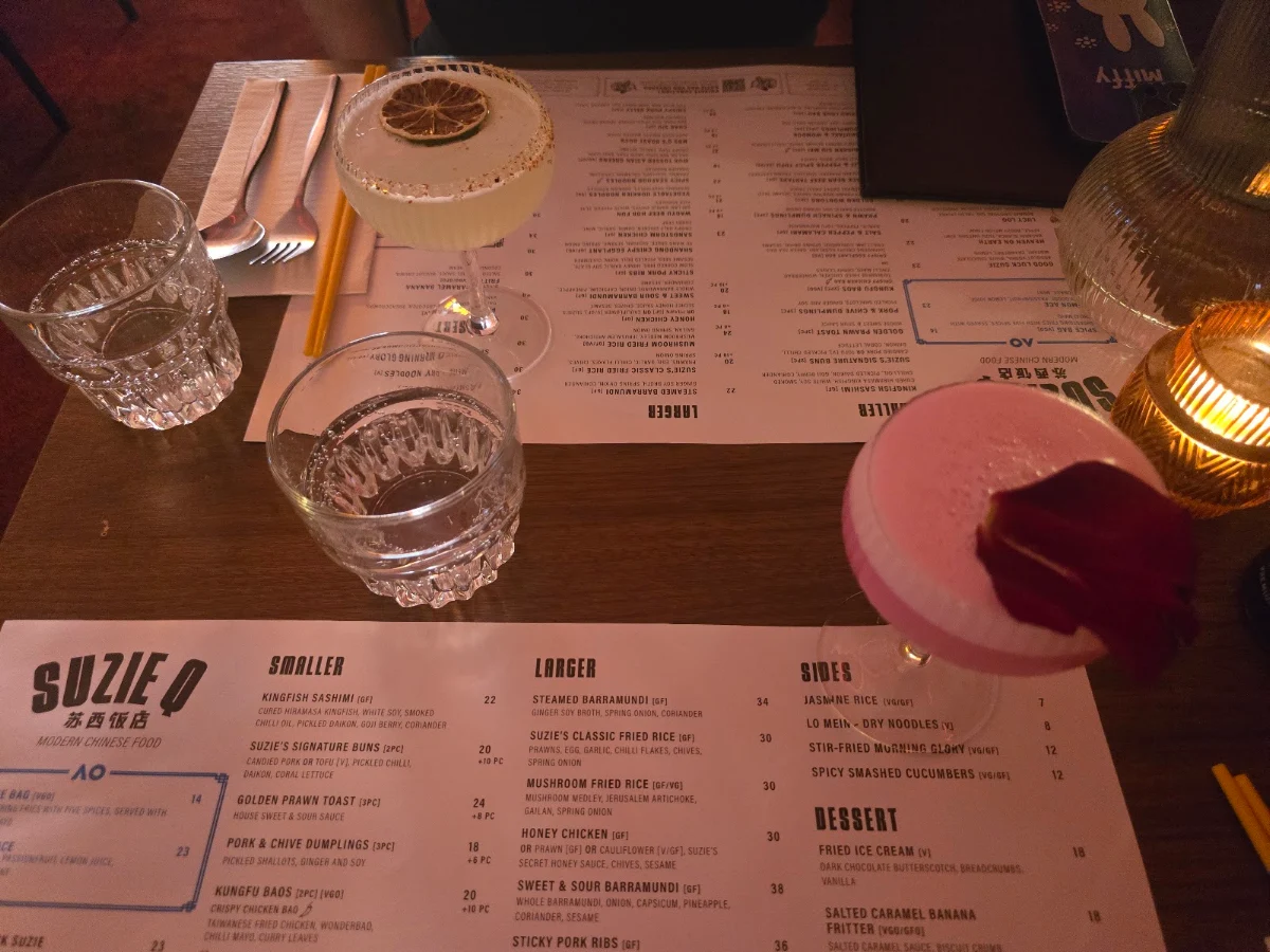 Menu, Suzie Q
