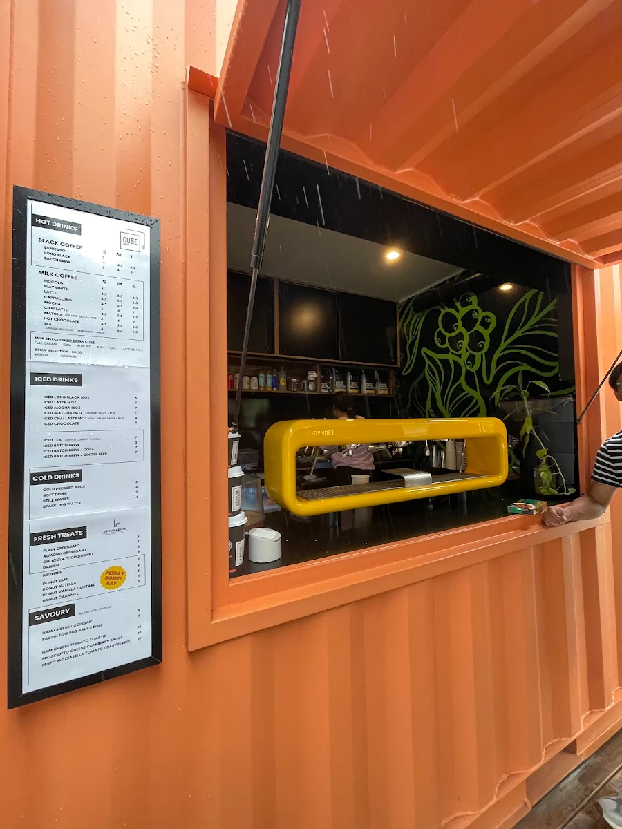 Menu, Cube Coffee