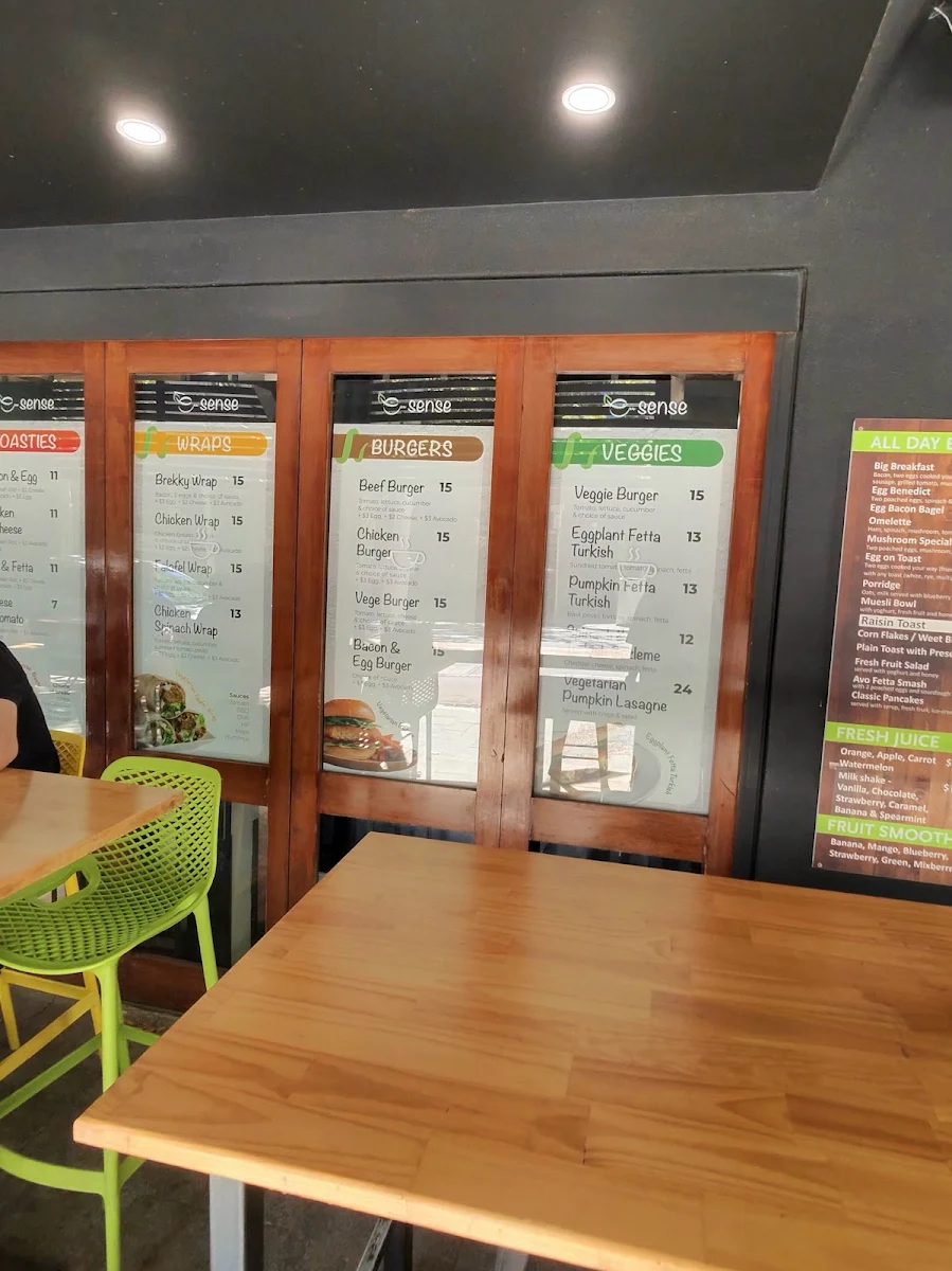 Menu, E-Sense West Perth