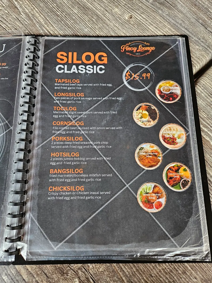 Menu, Pinoy Lounge