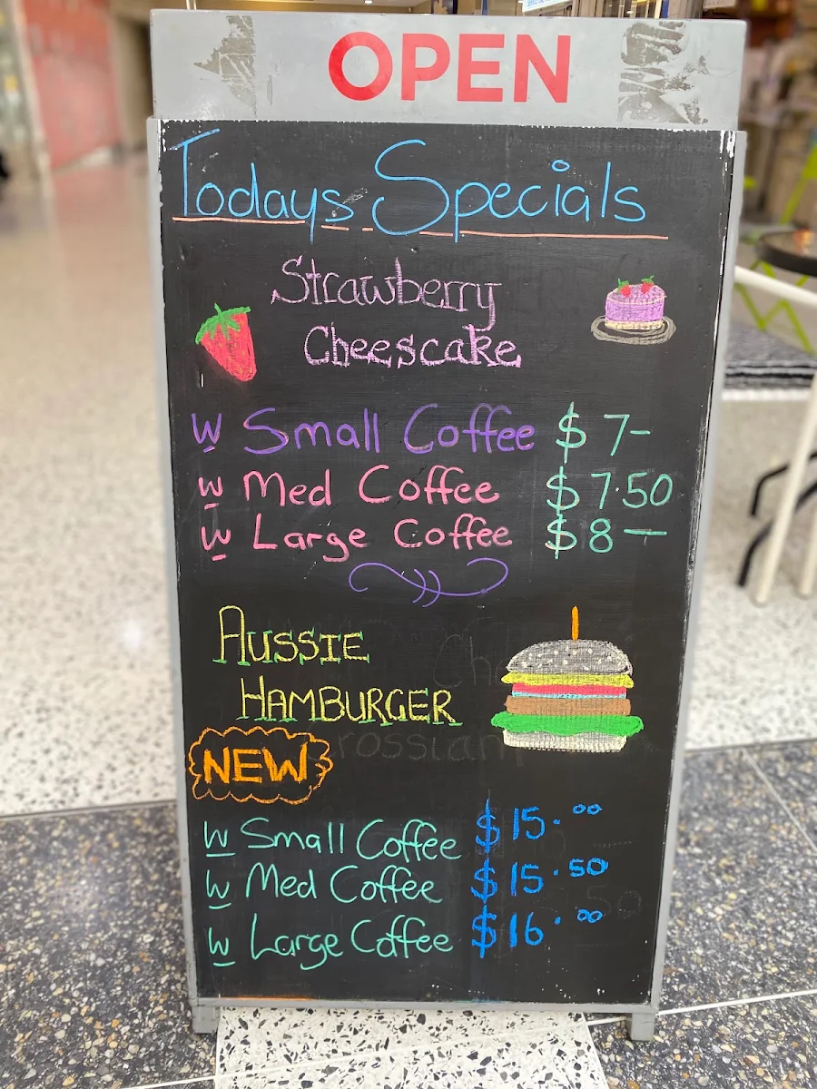 Menu, Nell’s Cafe Cooma