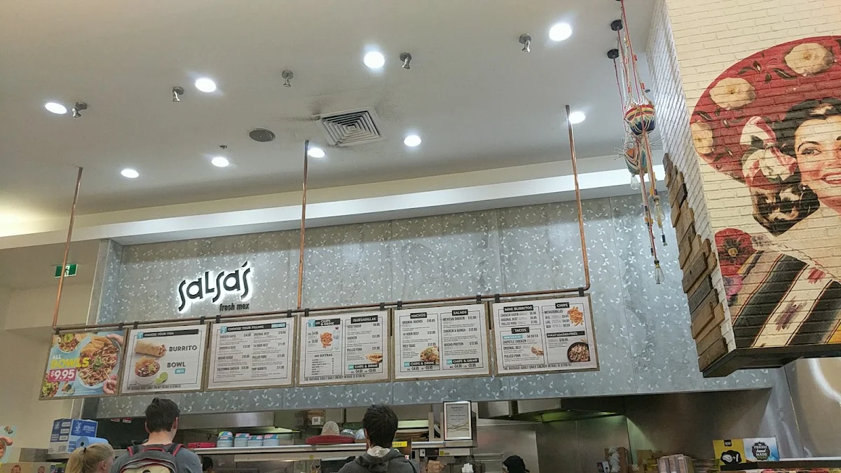 Menu, Salsa's Fresh Mex Grill