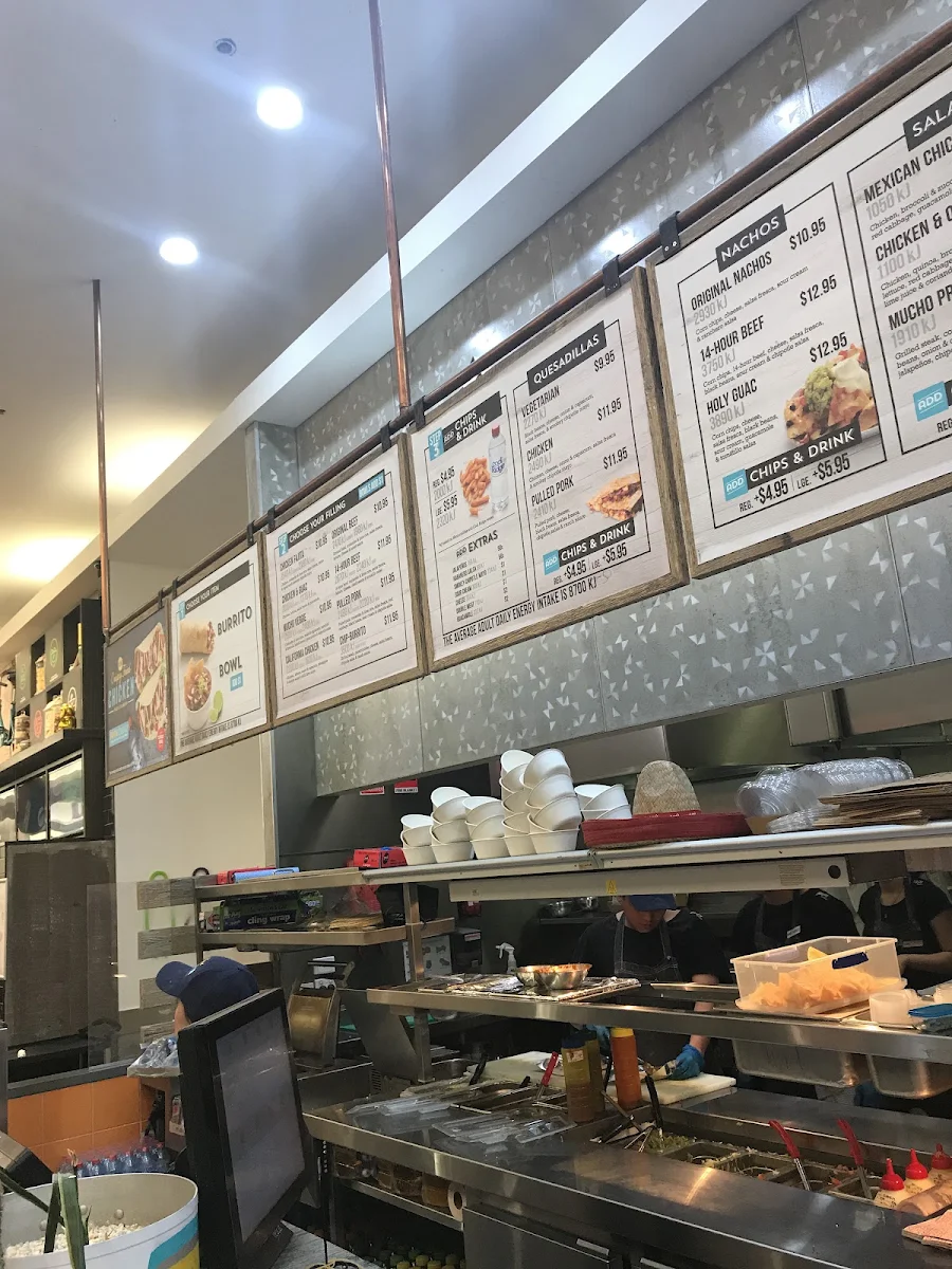 Menu, Salsa's Fresh Mex Grill