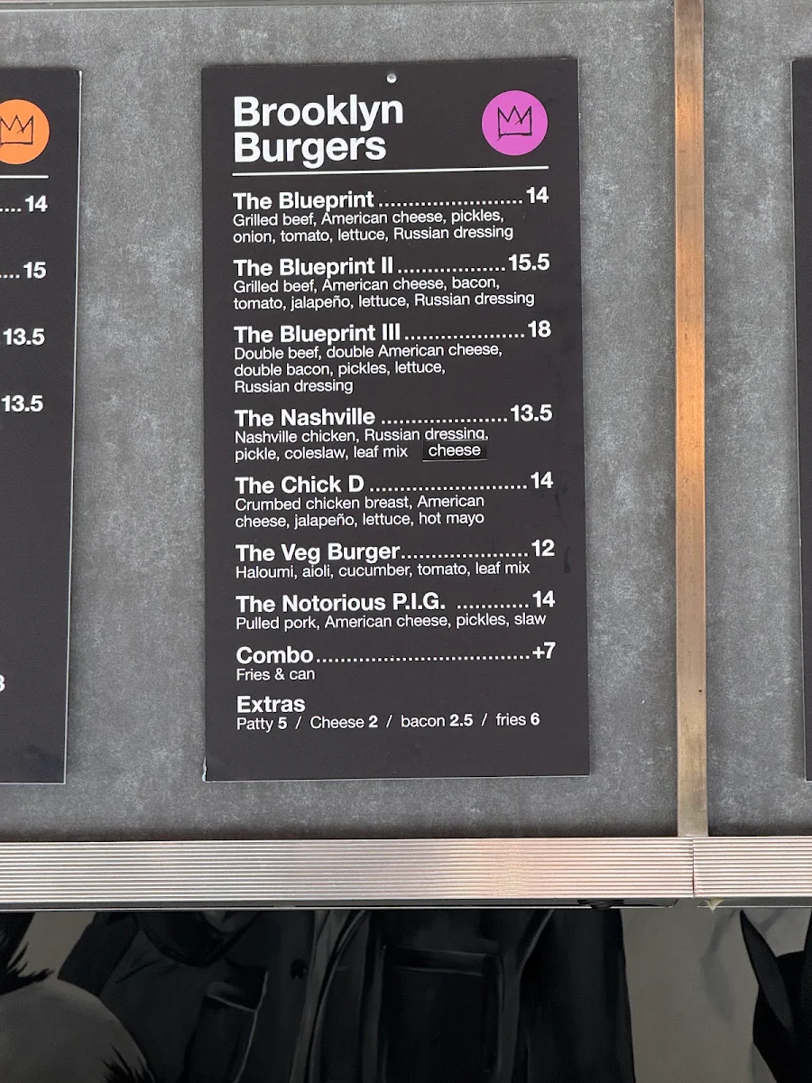 Menu, Brooklyn Bridge Deli