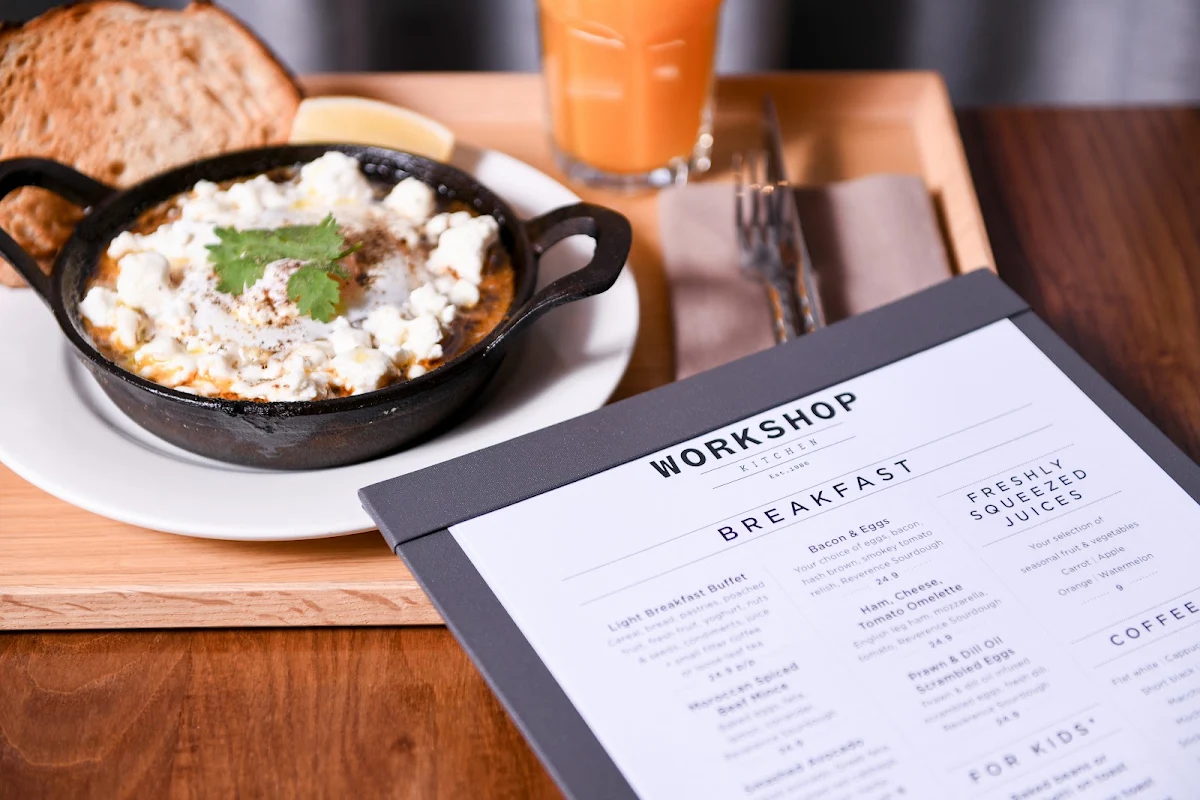 Menu, The Workshop Kitchen