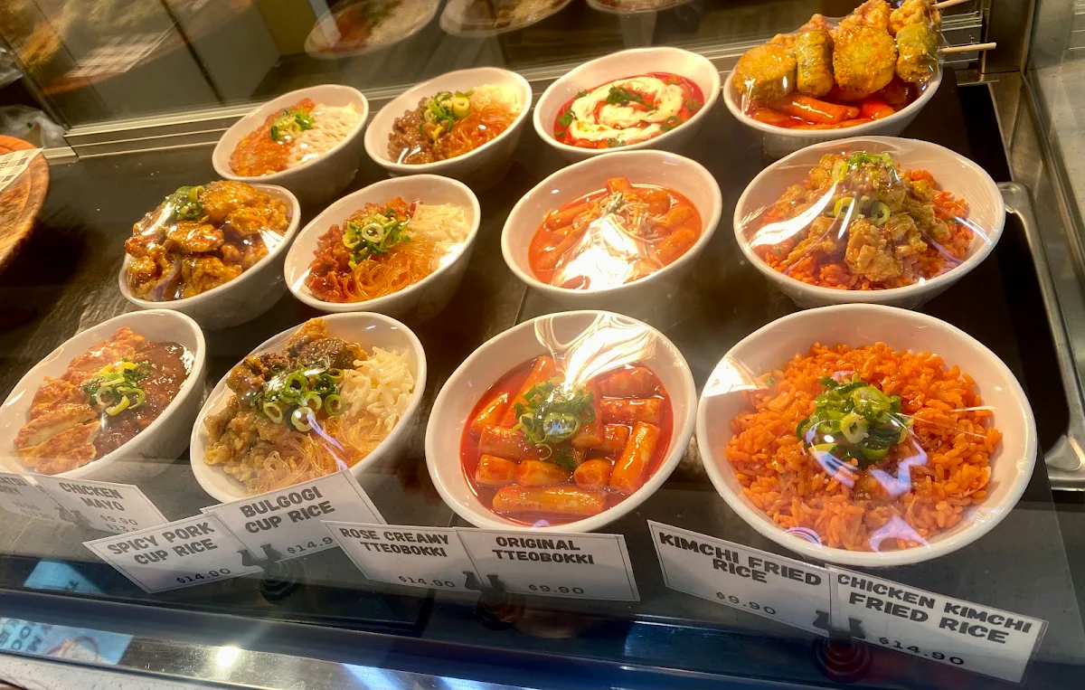 Menu, Itaewon Gimbap Australia Fair