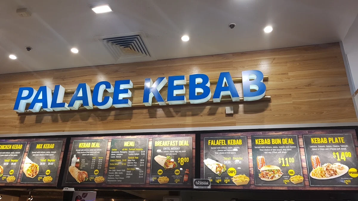 Menu, Palace Kebab