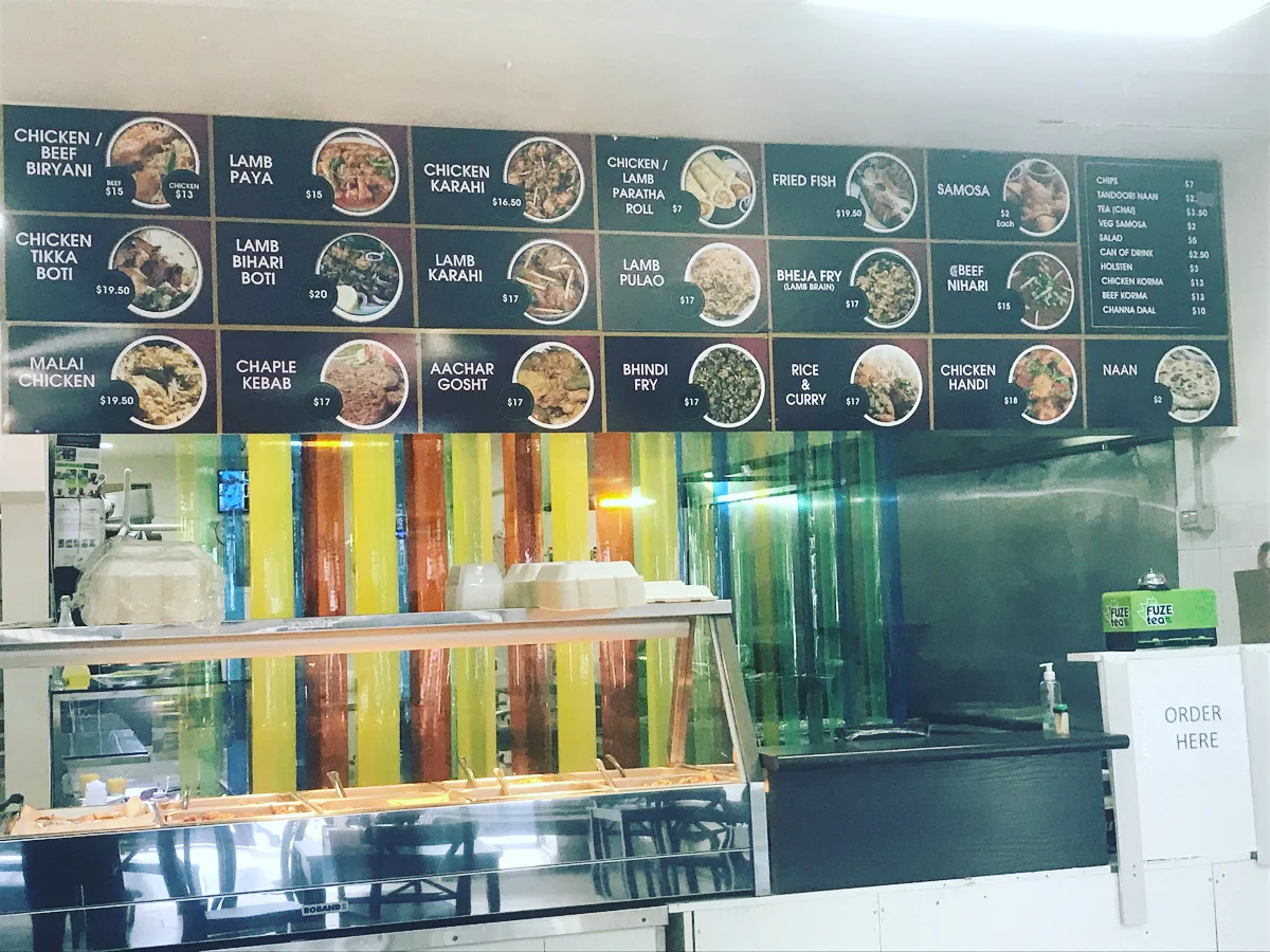 Menu, Biryani & Grill