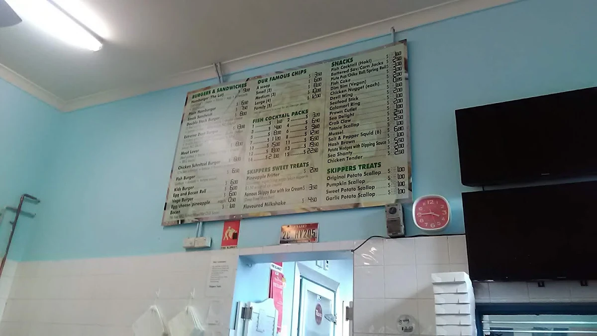 Menu, Skippers Take Away
