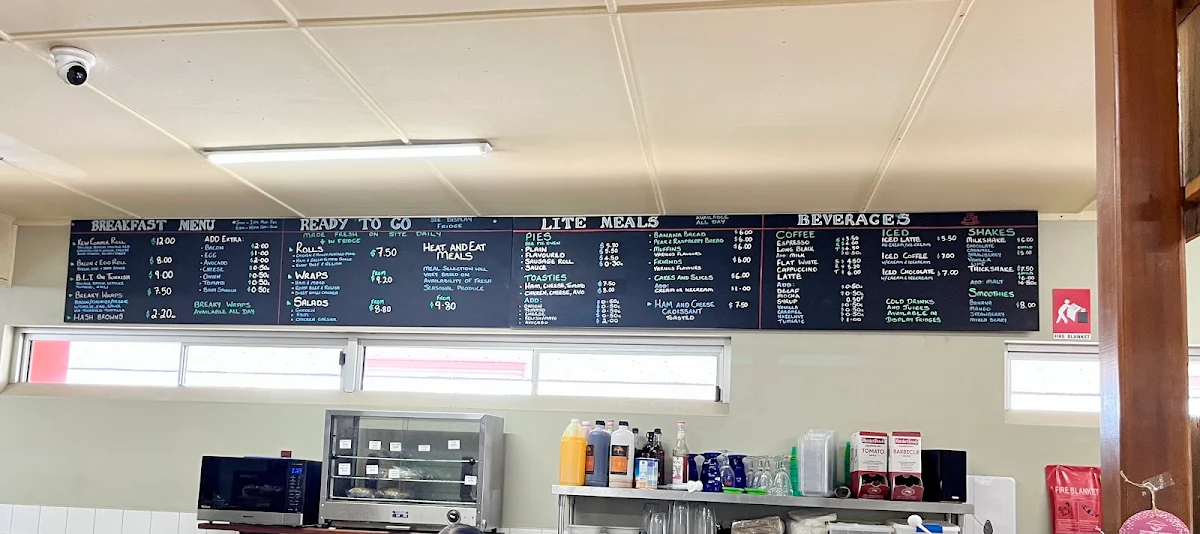 Menu, Kew Corner Store