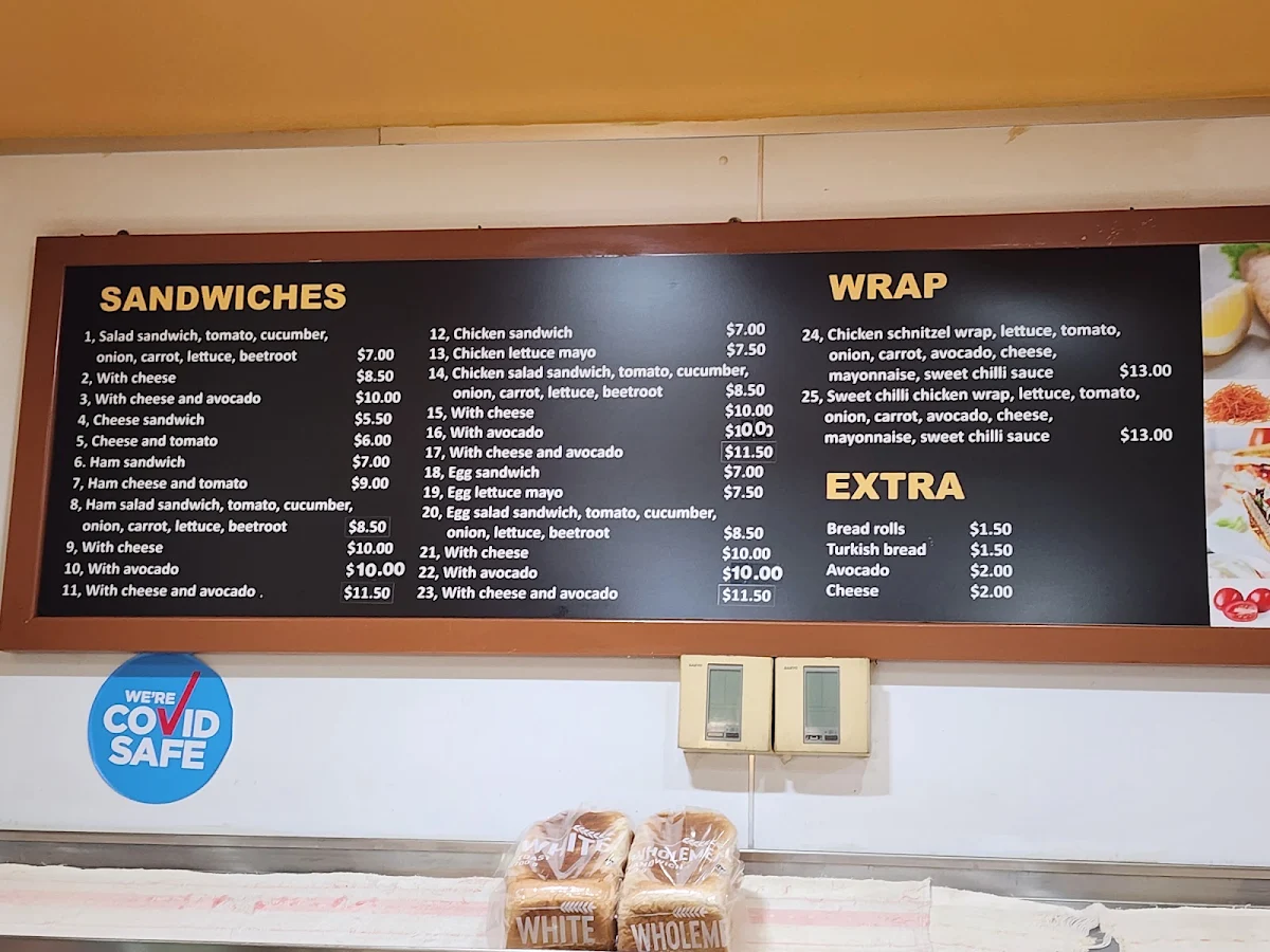 Menu, Alpha Gourmet Cafe