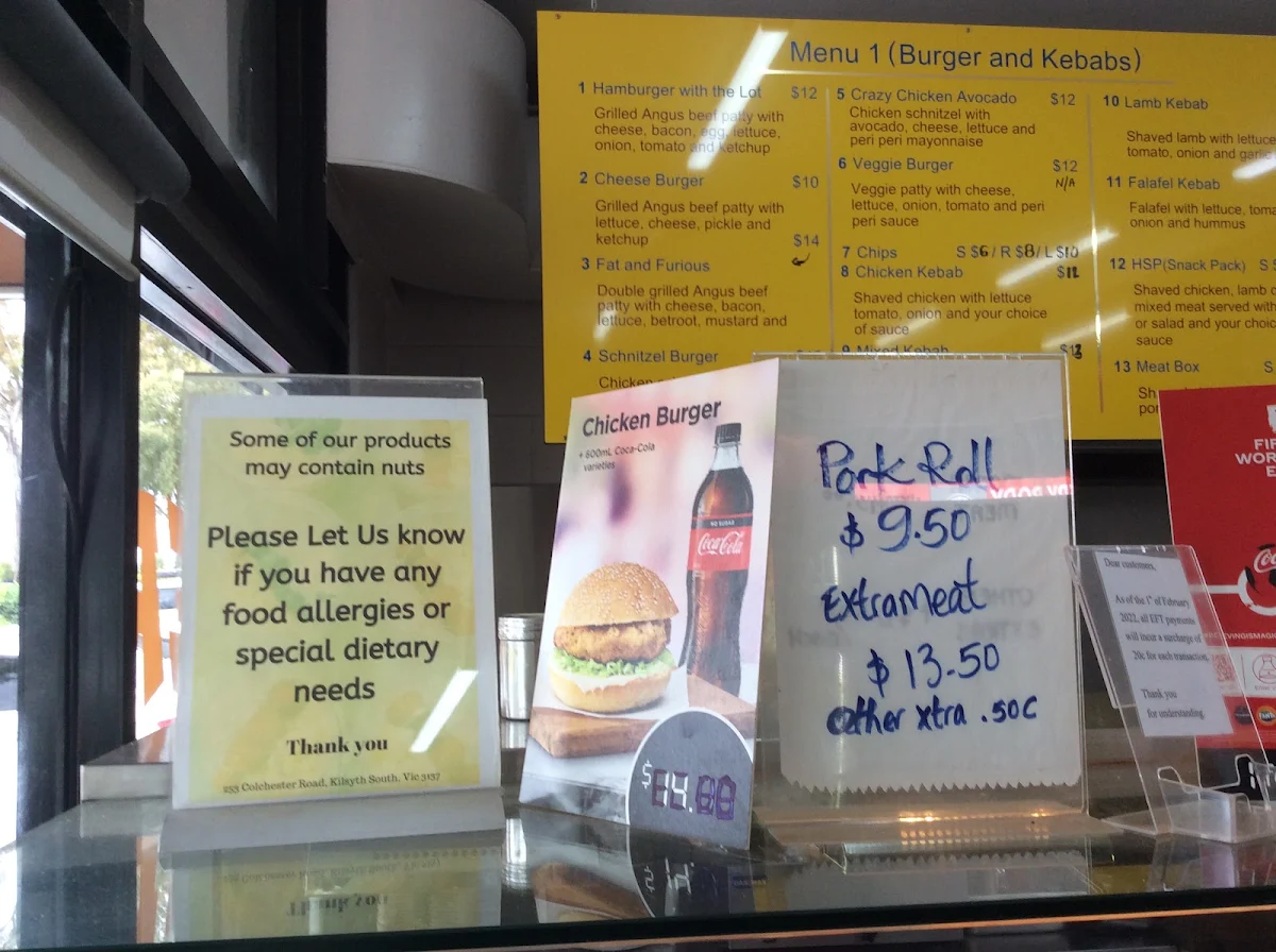 Menu, Ms Banh Mi Kilsyth South