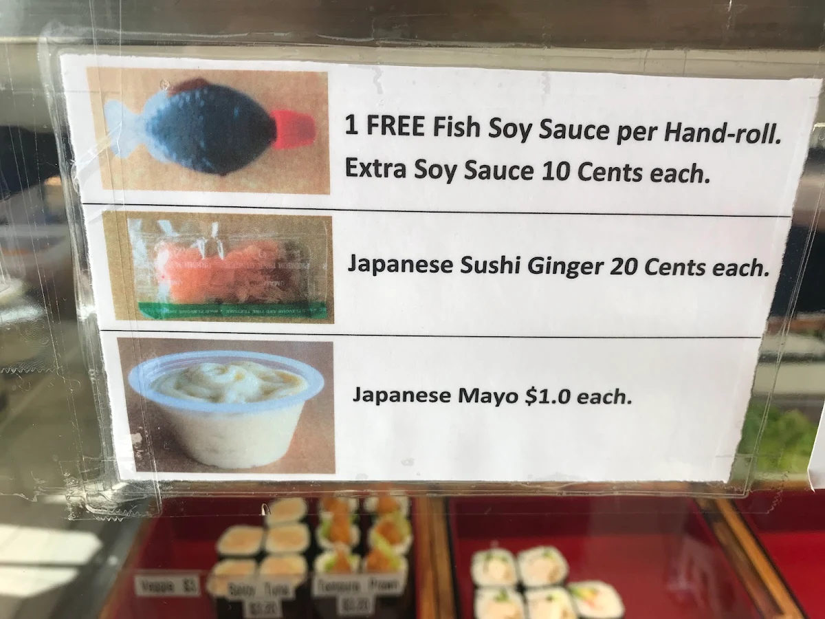 Menu, Genki Sushi