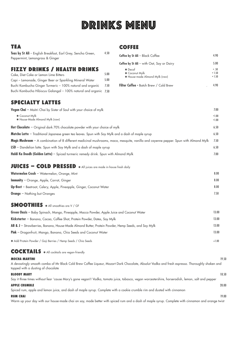 Menu, Sister of Soul