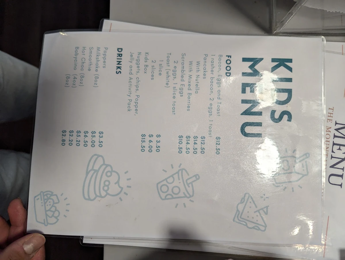 Menu, The Mountain Grind